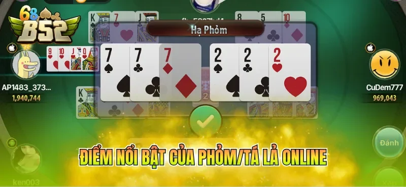 diem-noi-bat-cua-phom-ta-la-online Điểm nổi bật của Phỏm/Tá lả online